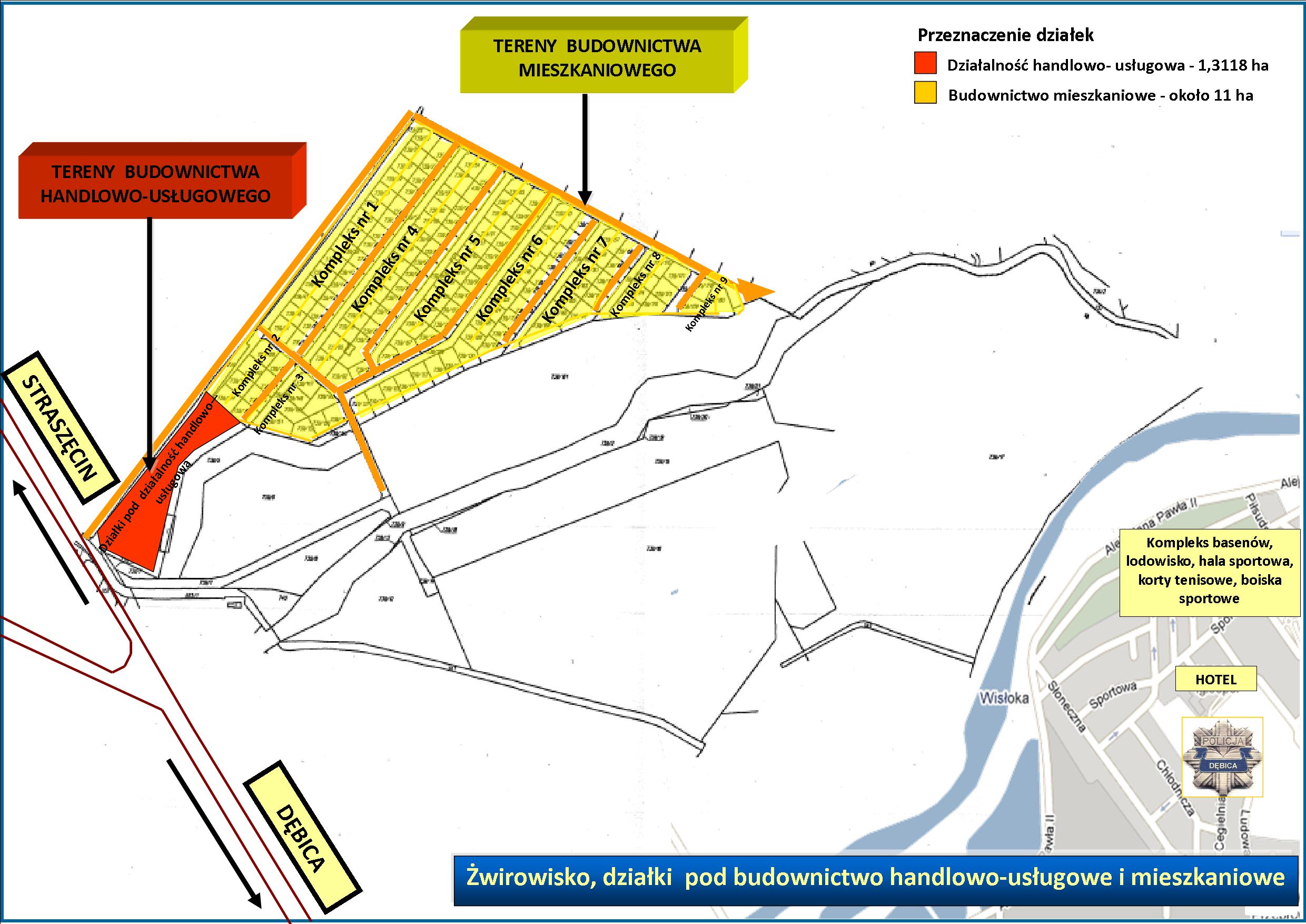 mapa dzialek